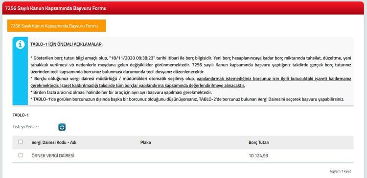 Vergi Yapilandirma Basvurusu Nasil Yapilir 7256 Kyk Sgk Bagkur Borc Yapilandirma Basvuru Ekrani Son Dakika Haberler