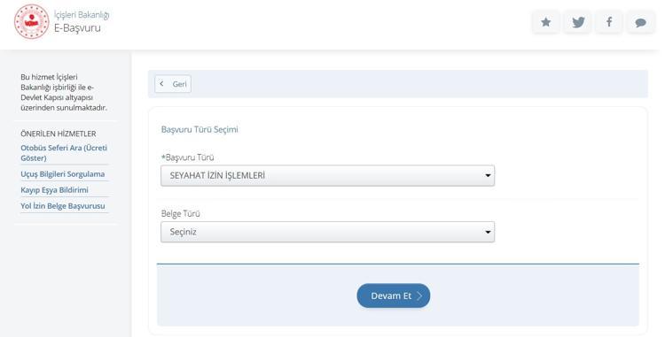 Seyahat Yol Izin Belgesi Nasil Alinir E Devlet Sehirler Arasi Seyahat Izin Belgesi Alma Ekrani Son Dakika Haberleri