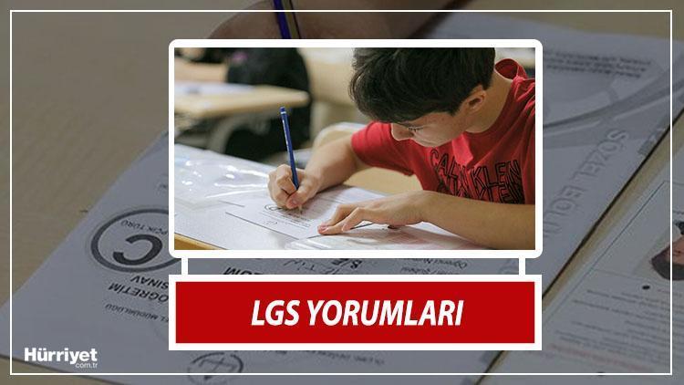 lgs sorulari 2021 yorumlari iste turkce matematik fen bilgisi lgs yorumlari son dakika haberler