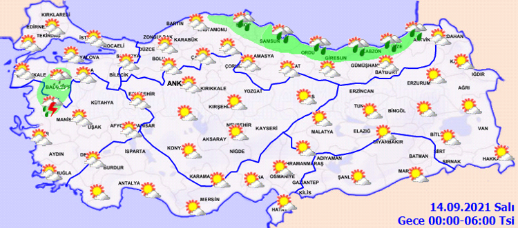 meteoroloji den hava durumu uyarisi yarin hava nasil olacak 14 eylul il il hava durumu tahminleri son dakika haberleri internet