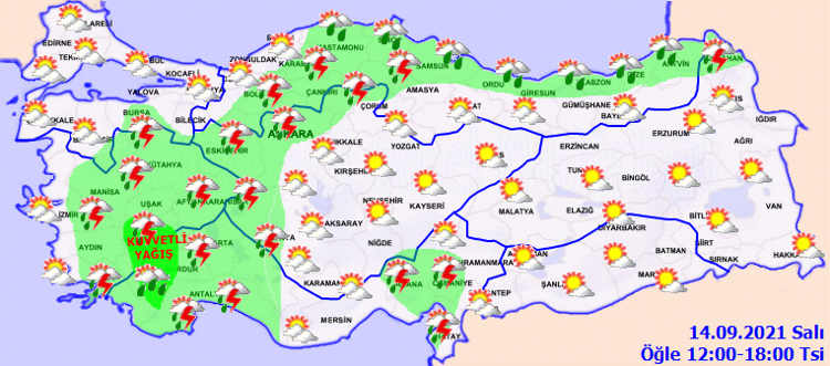 meteoroloji den hava durumu uyarisi yarin hava nasil olacak 14 eylul il il hava durumu tahminleri son dakika haberleri internet