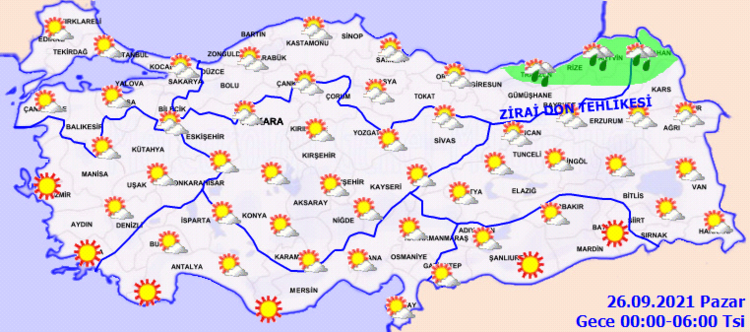 meteoroloji den son dakika hava durumu uyarisi yarin hava nasil olacak il il 26 eylul hava durumu tahminleri son dakika haber