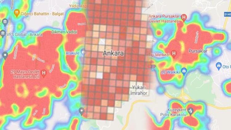 ankara district coronavirus risk map here are the districts in red