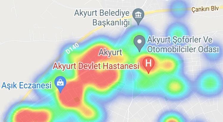 ankara district coronavirus risk map here are the districts in red