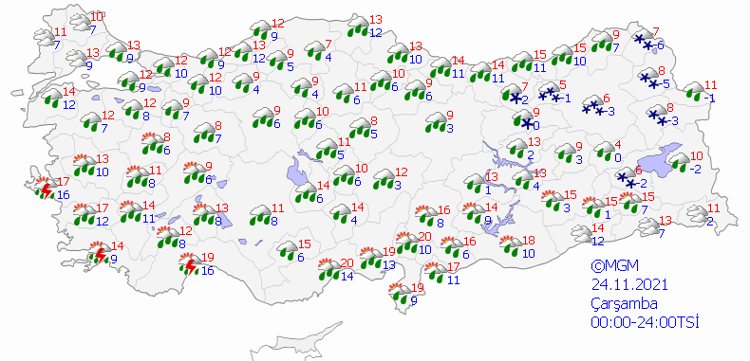 meteoroloji den son dakika hava durumu uyarilari hava nasil olacak iste il il 24 kasim hava durumu tahminleri son dakika haberleri