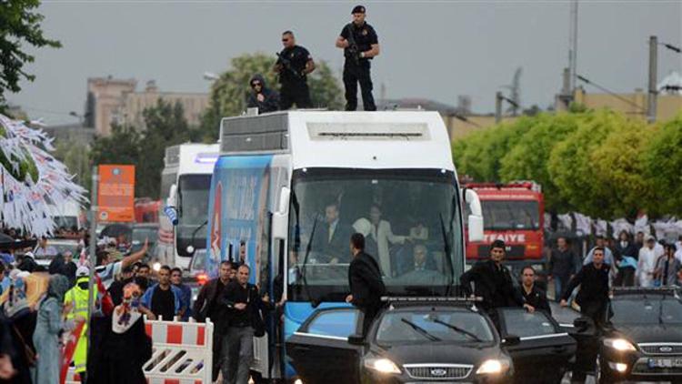 Cumhurbaşkanı adayı Başbakan Erdoğan'a Sakarya'da 360 derece koruma