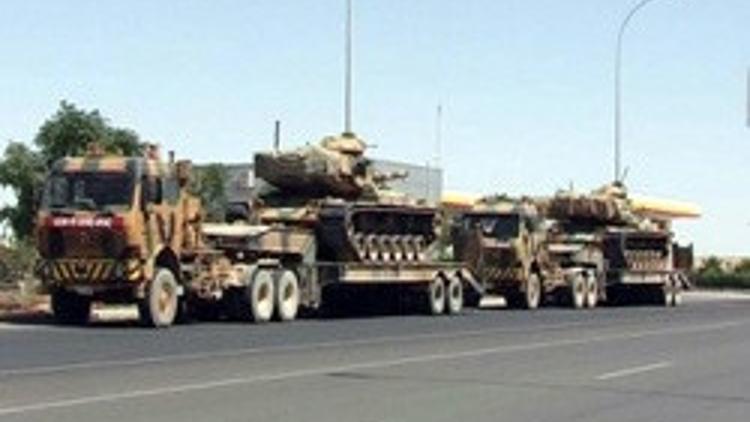 Suriye sınırına tank sevkiyatı