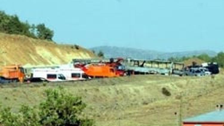 Roket atıp taradılar
