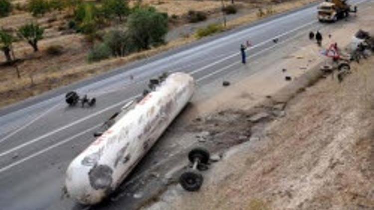 Malatya'da tanker kazası