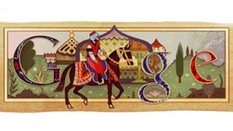 Google'dan Evliya Çelebi logosu