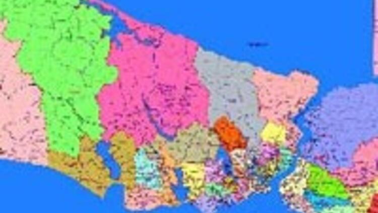 türkiye haritası istanbul ilçeleri Istanbul Un Yeni Ilcelerinin Haritasi Cizildi türkiye haritası istanbul ilçeleri