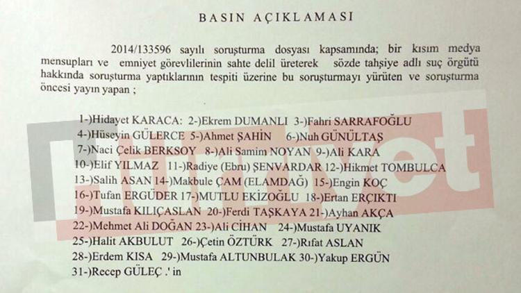 İşte 14 Aralık operasyonu gözaltı listesi