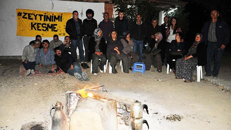 Soma'da gece nöbeti