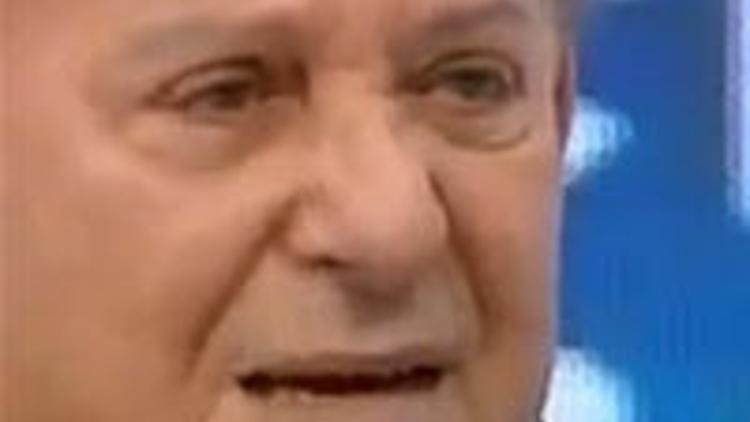 Canlı yayında ağladı