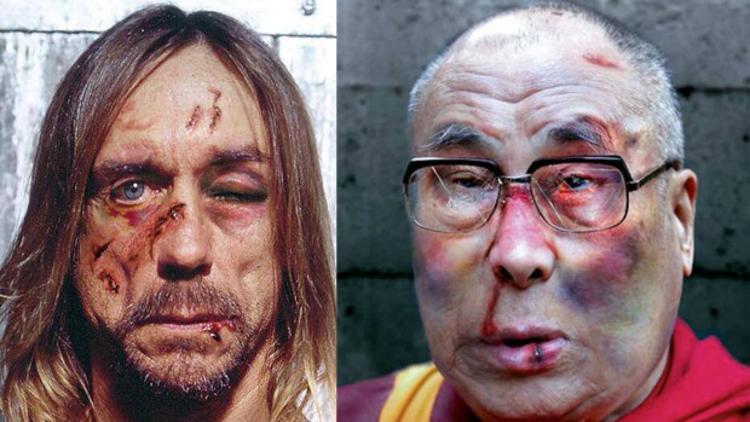 Iggy Pop ve Dalai Lama'yı dövdüler
