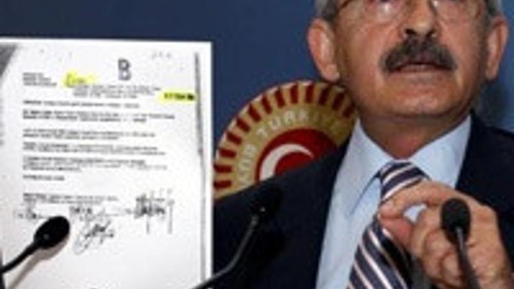 CHP'li Kılıçdaroğlu'ndan son belgeler
