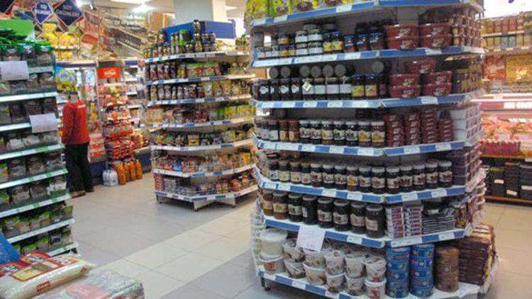 Yerel ürünler market rafında
