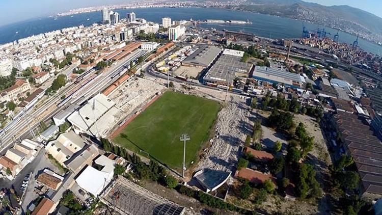 Yıkılan Alsancak ve Karşıyaka statları havadan böyle görünüyor
