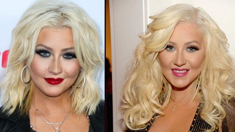 Christina Aguilera'nın yüzüne ne oldu