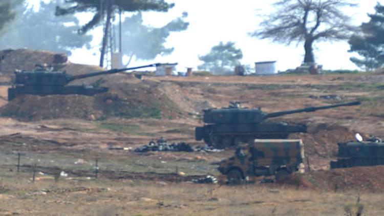 YPG bölgesinden ateş açıldı, obüsler karşılık verdi
