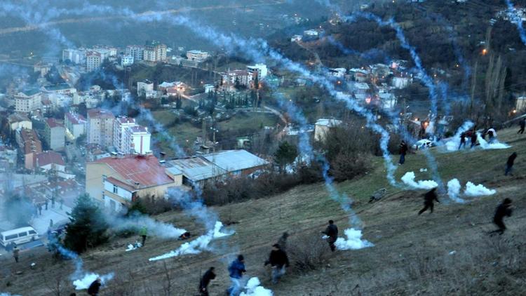 Cerattepe'de akşam saatlerinde yine polis müdahalesi