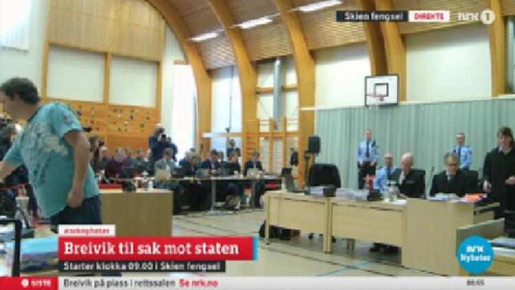 Breivikin ülkesine karşı açtığı dava başladı