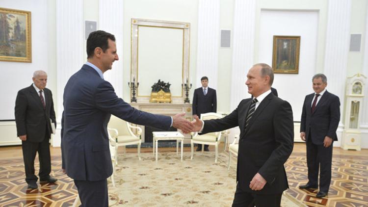 Rusya Devlet Başkanı Putin'den Suriye Devlet Başkanı Esad'a 'Palmira' tebriği
