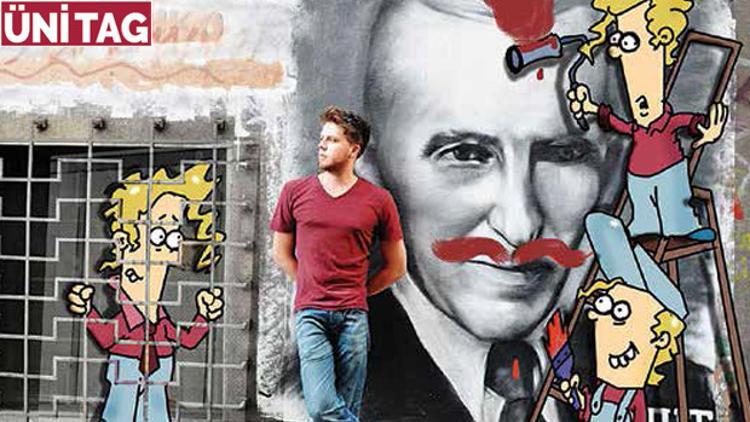 Hem karikatürist hem öğretmen