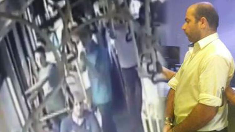 Hemşireye otobüste tekme atan saldırgan yakalandı