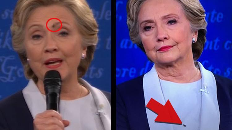 Hillary Clinton'ın yüzüne konan sinek meşhur oldu!