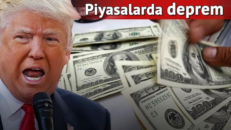 Piyasaların 'Trump' tepkisi: Dolar, euro rekor kırdı, borsalar sert geriledi