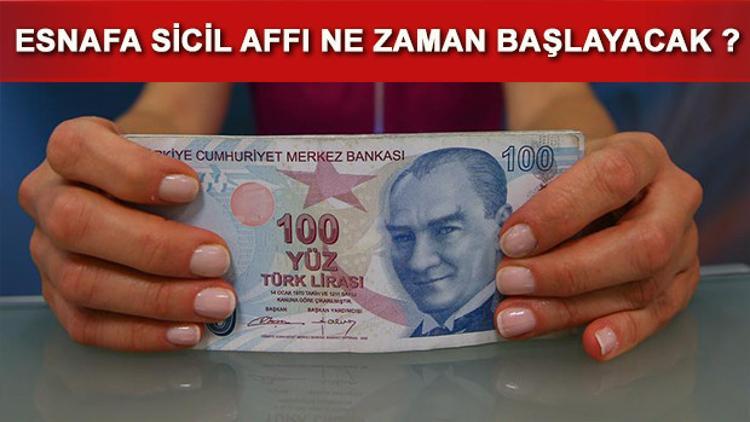 Esnafa sicil affı bu hafta Meclis'e geliyor! Kredi müjdesi