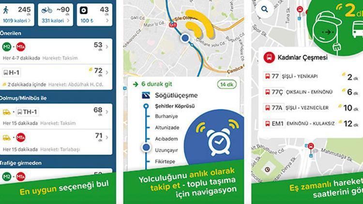 ‘Cep’ten otobüs ve metro takibi başladı