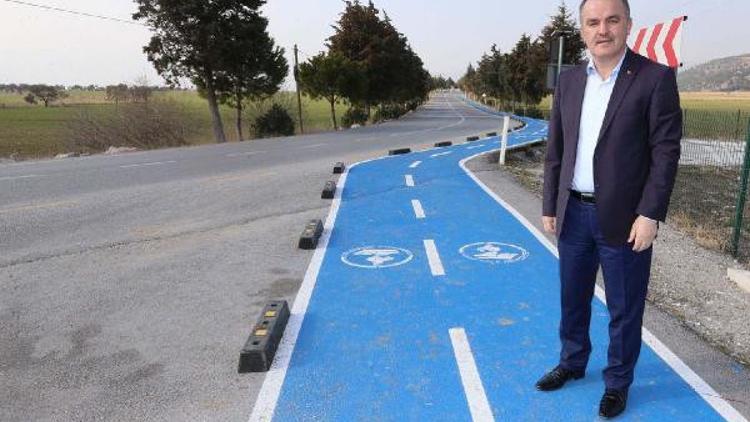 Beyaz cennete bisiklet yolu