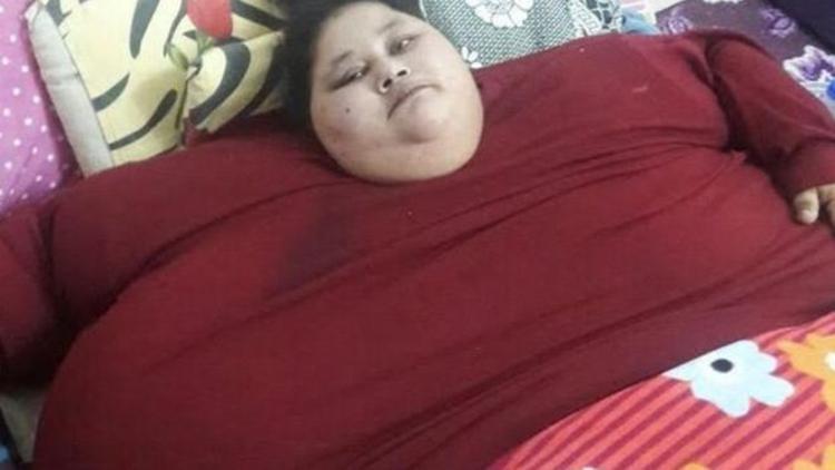 'Dünyanın en kilolu kadını' ameliyat için Hindistan'da