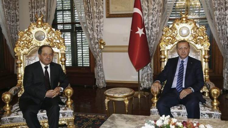 Cumhurbaşkanı Erdoğan, Mesut Barzaniyi kabul etti