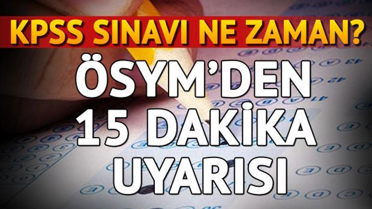 2017 KPSS sınavı ne zaman yapılacak? - KPSS sınav giriş belgesi sorgulama sayfası