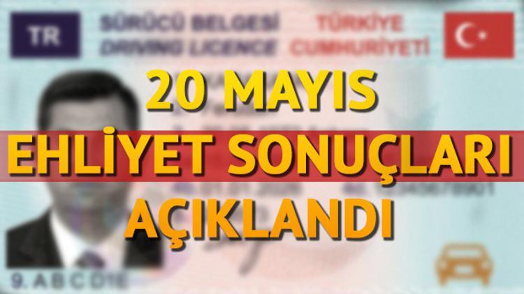 Ehliyet sonuçları sürücü adaylarıyla paylaşıldı! 20 Mayıs ehliyet sınav sonuçları