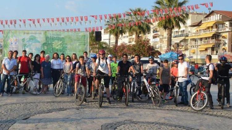 Doğa için pedal çevirdiler