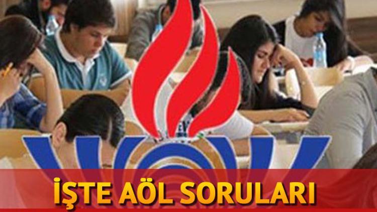 AÖL (Açık Lise) sınav soruları yayımlandı... AÖL sonuçları ne zaman açıklanacak?