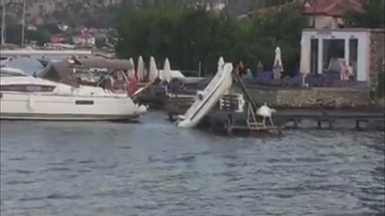 Marmaris’te denizde dehşet anları