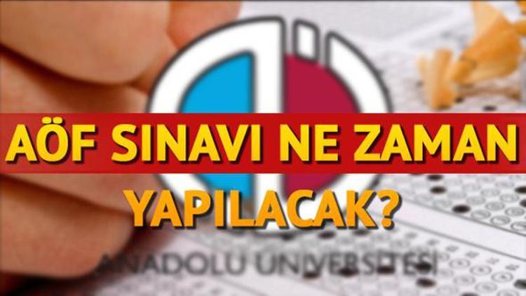 AÖF sınavı ne zaman? Açıköğretim güz dönemi sınav tarihi