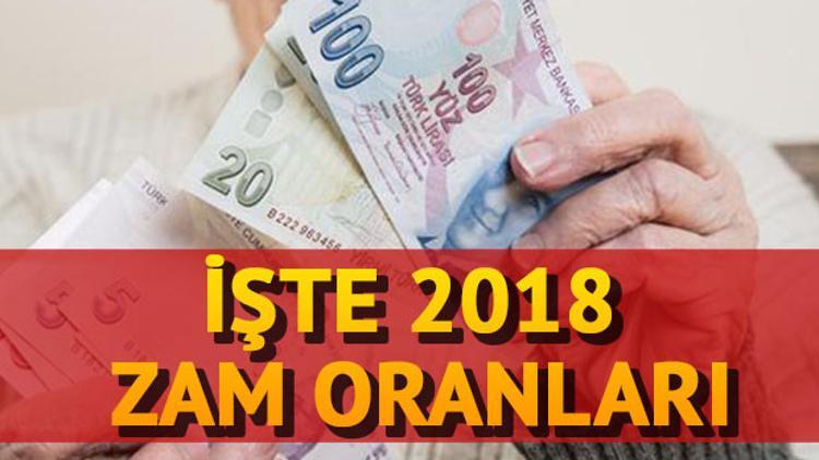 SSK, Bağ-Kur ve memur emeklisi zammı ne kadar olacak? 2018 emekli maaşı ne kadar?