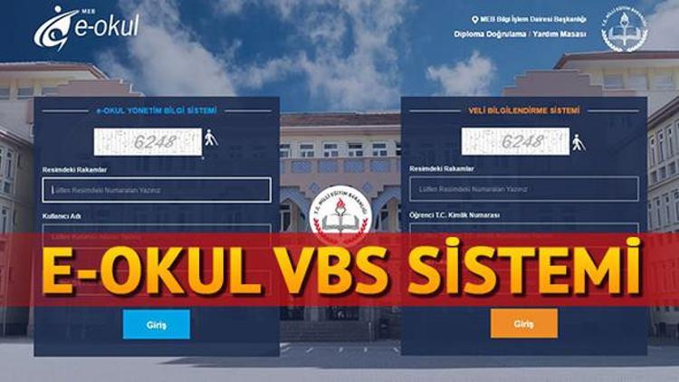 Giriş Ekranı: E Okul Veli Bilgilendirme sistemi not görüntüleme ve devamsızlık bilgisi