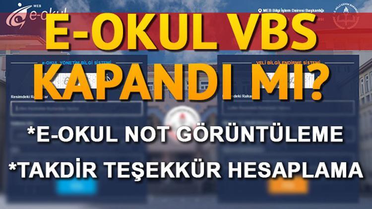 E okul Veli Bilgilendirme Sistemi (VBS) üzerinden karne görüntüleme