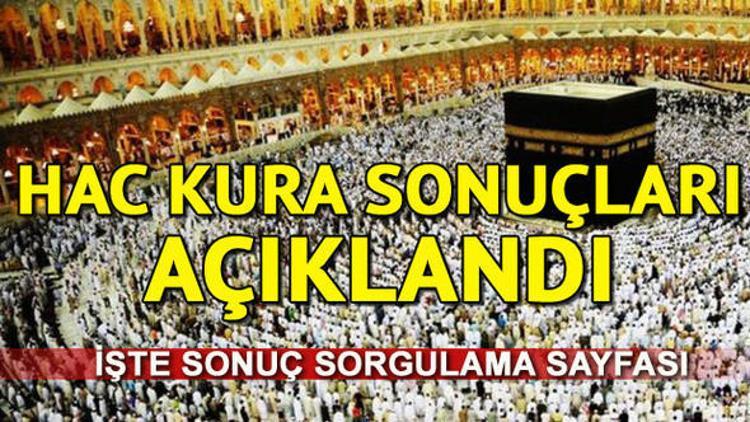 Hac Kura Sonuclari 2018 Sorgulama Sayfasi Hac Kura Cekilis Sonuclari Aciklandi