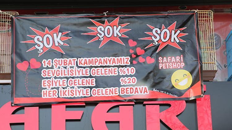 Önce şaşırtan sonra kızdıran Sevgililer Günü afişi