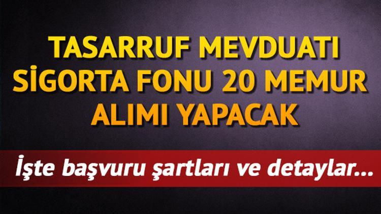TMSF memur alımı | TMSF 20 memur alım ilanı