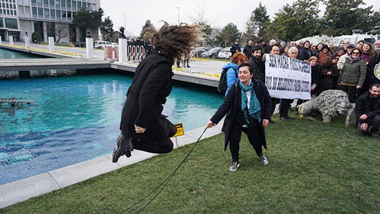 Maçka Parkı'na tünel Saraçhane’de protesto edildi