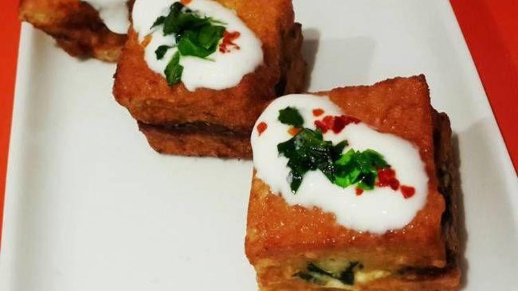 Ispanaklı labneli kareler tarifi